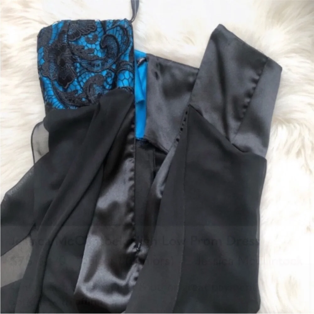 Jessica McClintock High Low Prom Dress - Picture 5 of 7